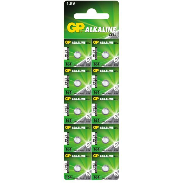GP LR164 10db/blister Alkáli gombelem (164-U10)