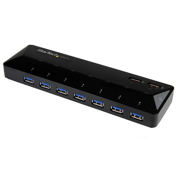 StarTech.com ST93007U2C interface hub USB 3.2 Gen 1 (3.1 Gen 1) Type-B 5000 Mbit/s Sort