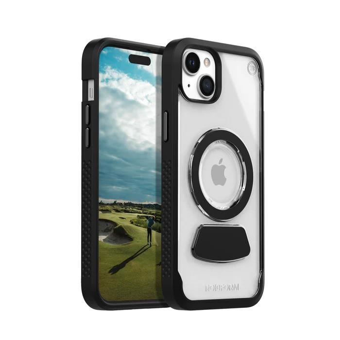Rokform Eagle 3 iPhone 15 Plus Mágneses Tok - Átlátszó/Fekete (312301P)