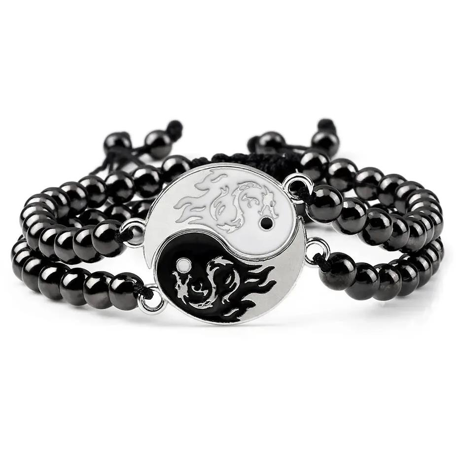 Wrap Q1 gyöngyös karkötő - Yin Yang -10-3 (8596544005745)