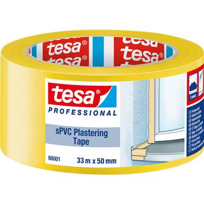 Tesa SPVC (66001-00001-00) Pucolószalag ® Professional Sárga (H x Sz) 33 m x 50 mm 1 db (66001-00001-00)