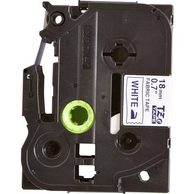 Feliratozó szalag, textil, nem laminált Brother TZe-FA4B Szalagszín: Fehér Szövegszín:Kék 18 mm 3 m (TZEFA4)