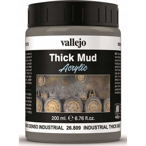  Vallejo Vallejo: 26.809 - Diorama FX - Thick Mud - Industrial Mud (200 ml)