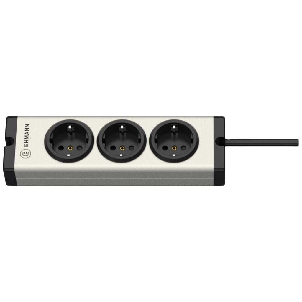 Ehmann 0600x00032031 Dugalj elosztó Ezüst, Fekete Védőérintkezős 1,5m (0600x00032031)