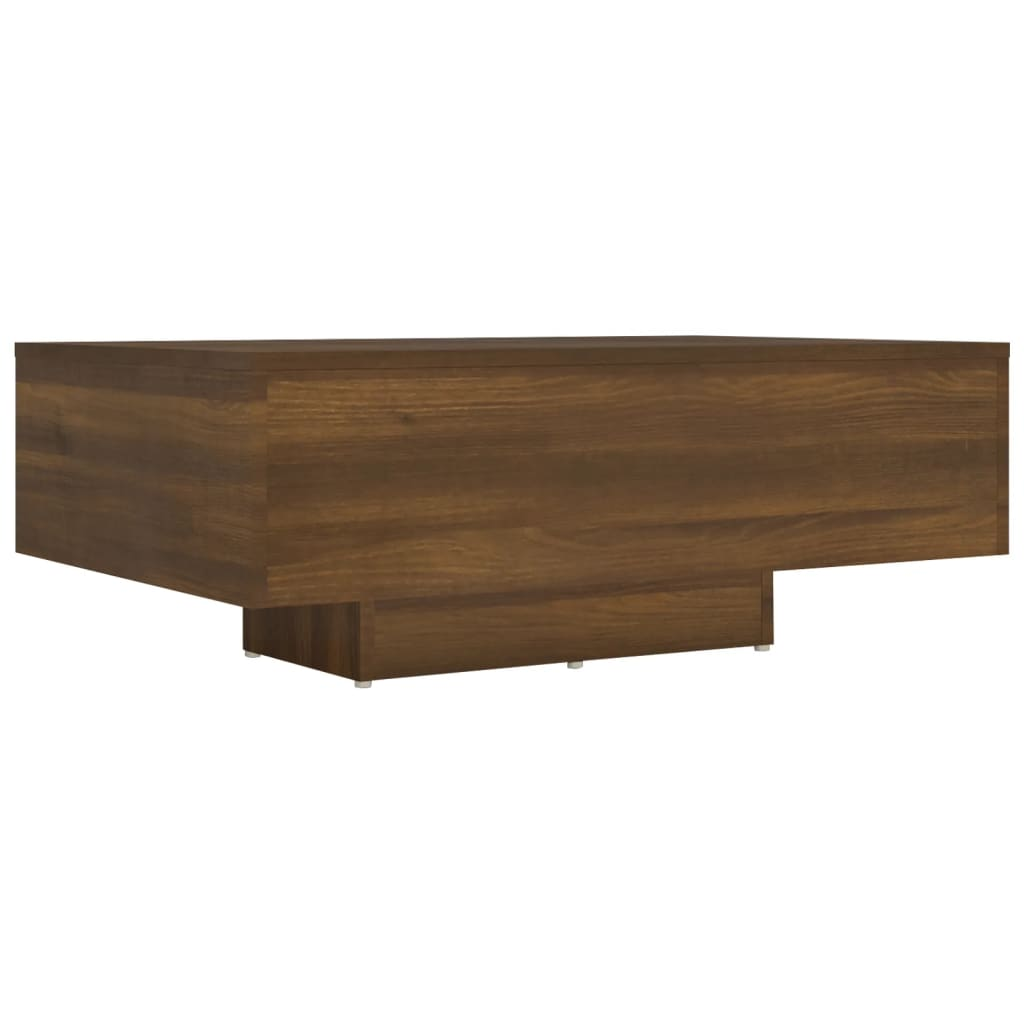 barna tölgy színű szerelt fa dohányzóasztal 85 x 55 x 31 cm (815761)