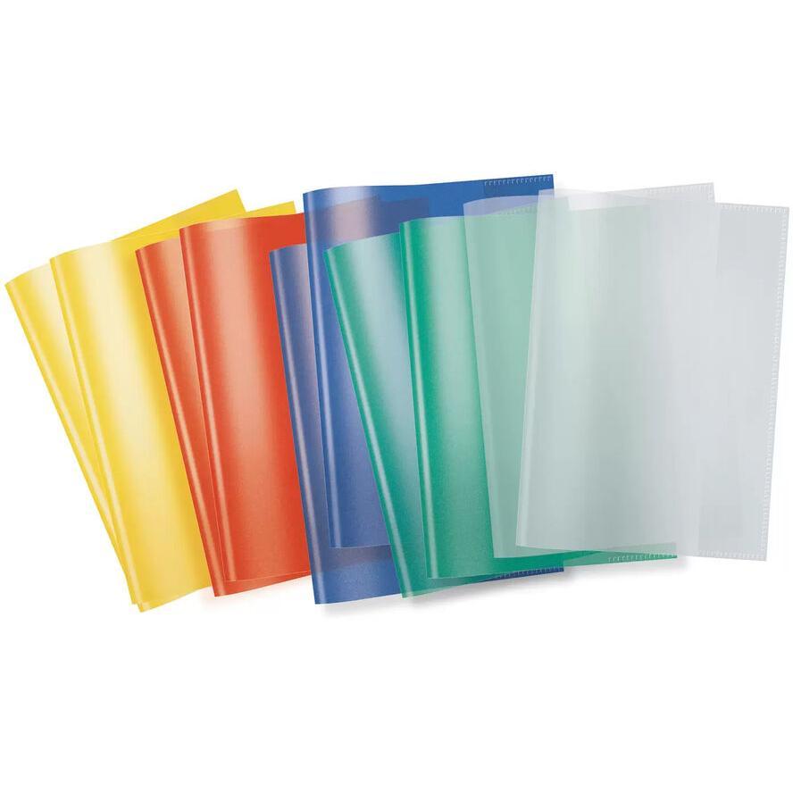 Herma 19991 PP Átlátszó A5 füzet- és könyvborító készlet 10 darab - Vegyes 5 x 2 szín (19991)