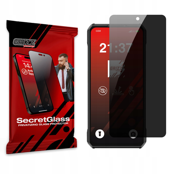 Matowe szkło prywatyzujące GrizzGlass SecretGlass do Ulefone Armor 30 Pro