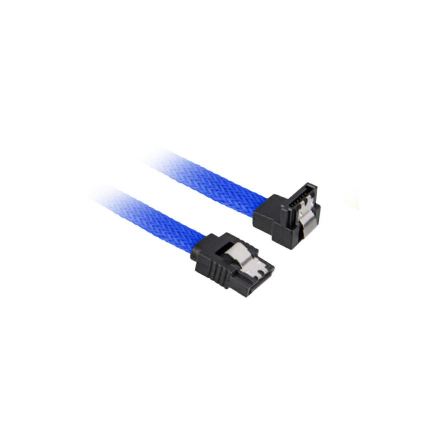 Sharkoon SATA III szögletes kábel kék - 60 cm (4044951016587) (4044951016587)
