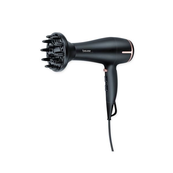 Černý vysoušeč vlasů BEURER HC 60 1400W