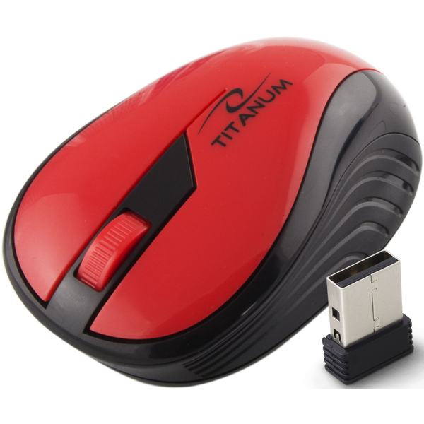 Esperanza Titanium Rainbow 3D Wireless Egér - Piros