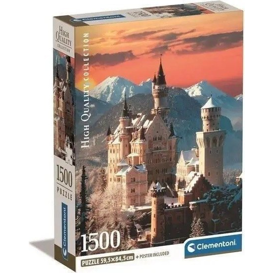 Clementoni High Quality Collection Neuschwanstein Legpuzzel 1500 stuk(s) Liggend
