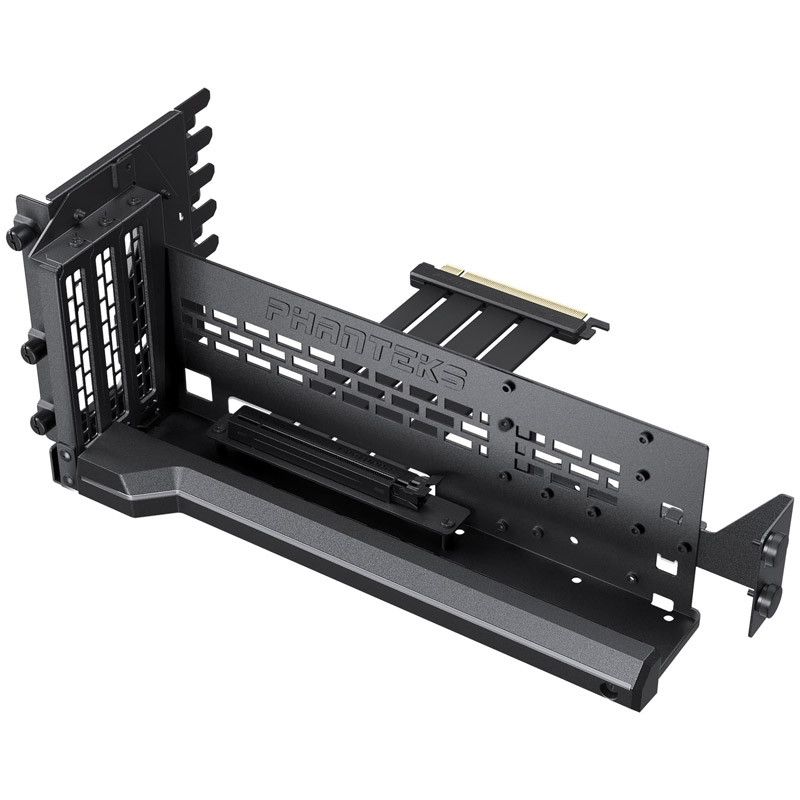 Phanteks Prémium függőleges GPU tartó + PCIe 4.0 x 16 Riser kábel - Fekete (PH-PGPUKT4.0_DBK01)