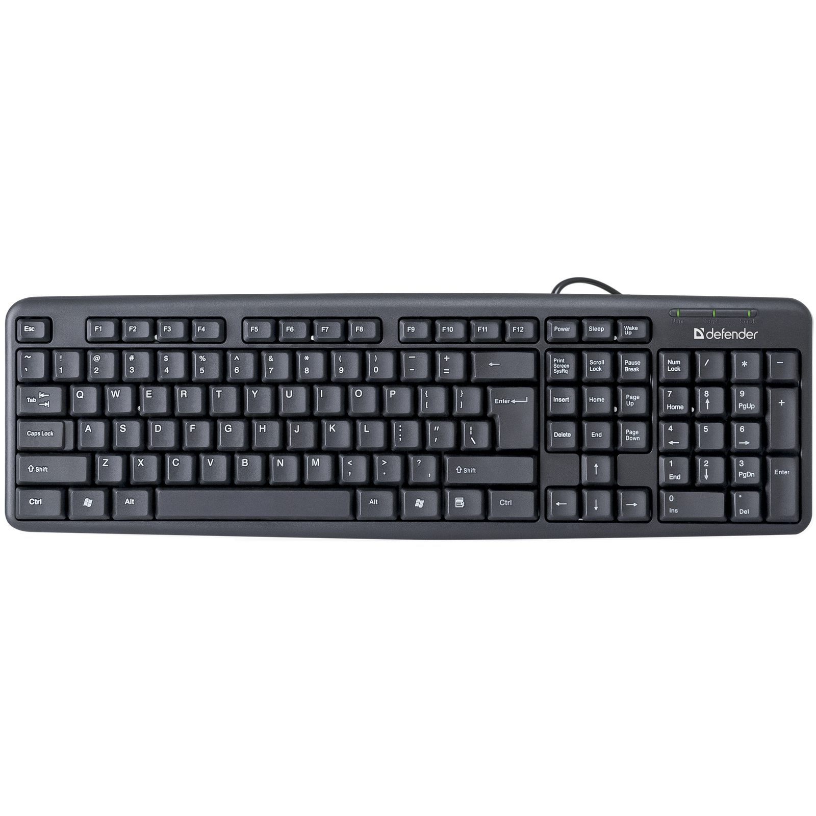 Defender Element HB-520 USB Vezetékes Billentyűzet ENG - Fekete (45518)