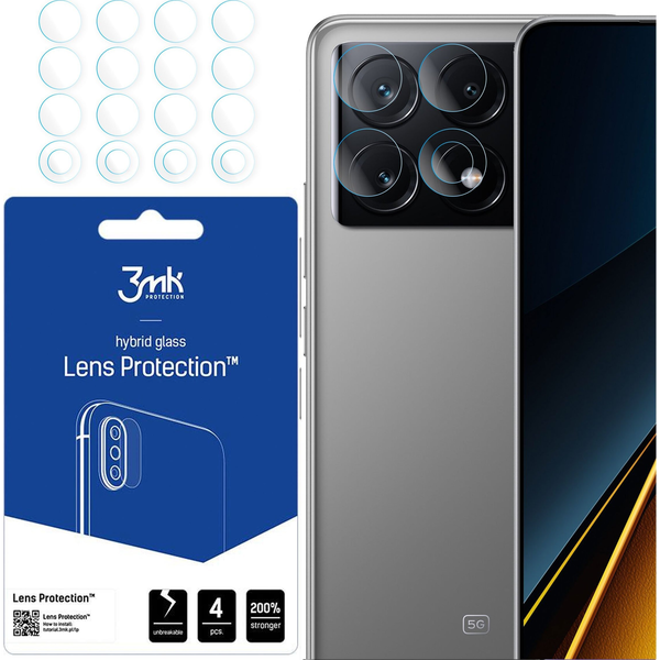 Hybridné sklo 3MK pre POCO X6 Pro 4 ks