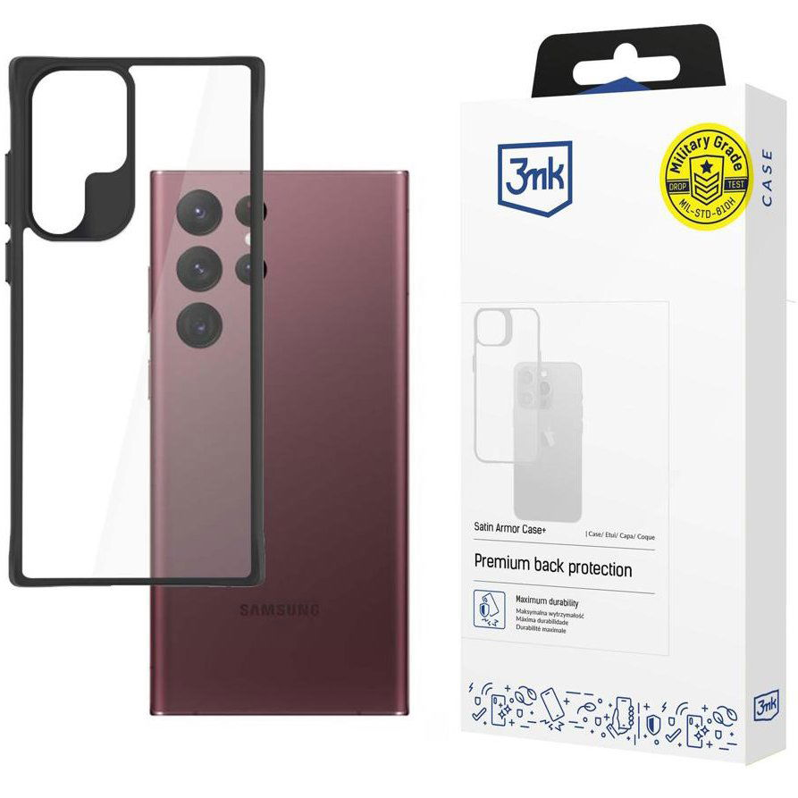 3MK Satin Armor Case+ Samsung Galaxy S22 Ultra (SM-S908) tok (5903108449250)