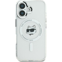 Husa de protectie Karl Lagerfeld IML Choupette Head Metal Frame MagSafe pentru iPhone 16 Pro Max, Transparent