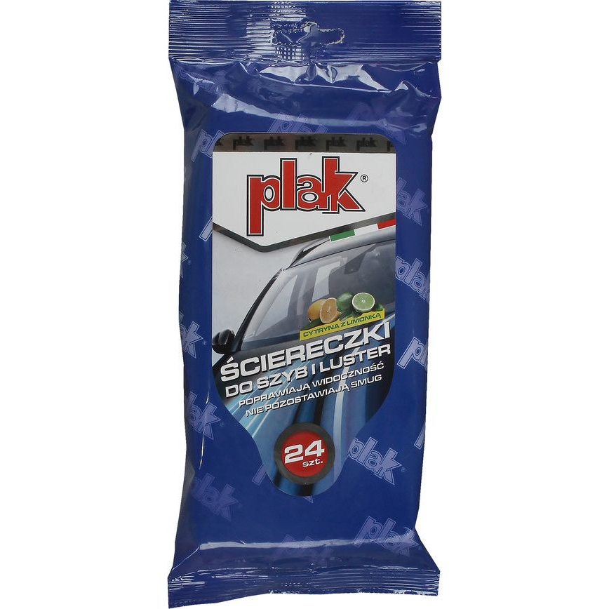 Plak Ablak Törlőkendő 24 db - Citrom (SCPLS-SZYBA/C)