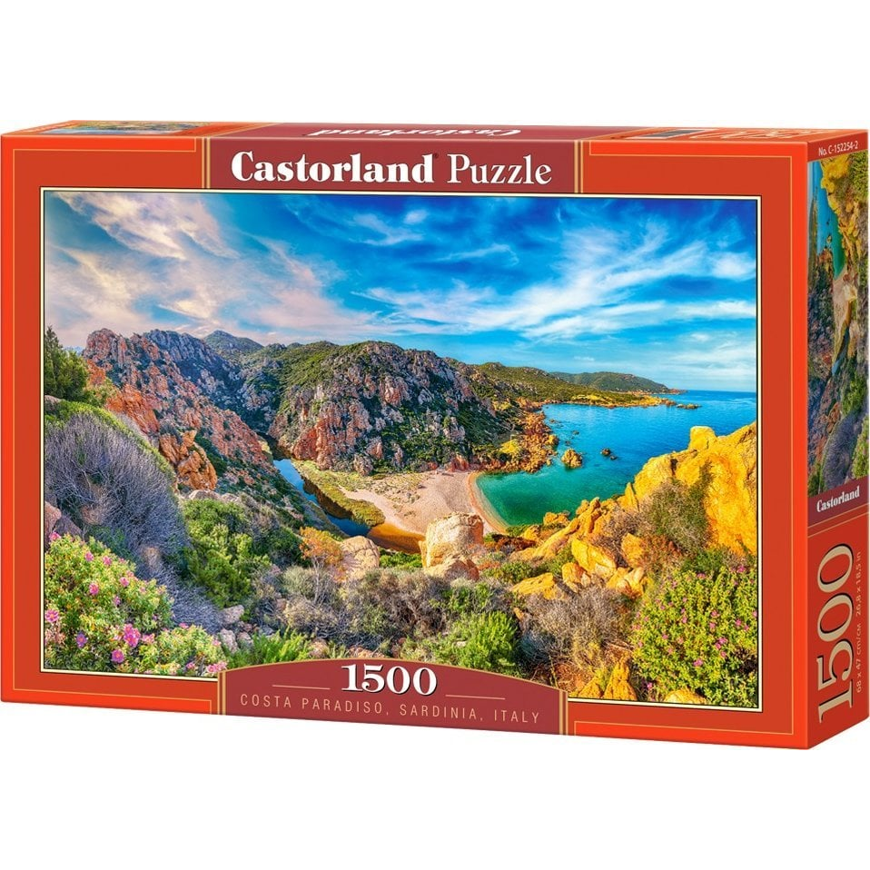 Castorland 1500 Db-Os Puzzle - Costa Paradiso - Sardinia - Italy (C-152254) (5904438152254)