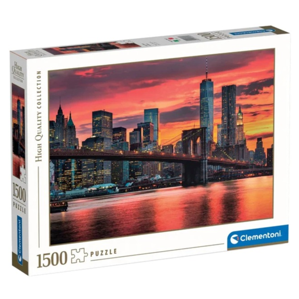 Clementoni High Quality Collection EAST RIVER AT DUSK Puslespil 1500 stk By