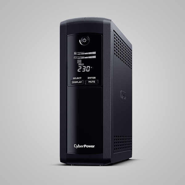 CyberPower Tracer III VP1600ELCD-FR UPS-enhed Interaktivt indgangsstik 1,6 kVA 900 W 5 AC stikkontakt(er)