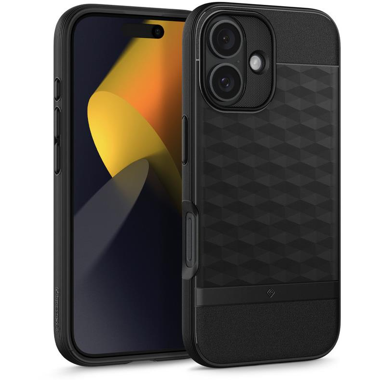 Caseology by Spigen Parallax MagSafe Matte Black iPhone 16 tok (ACS08232)