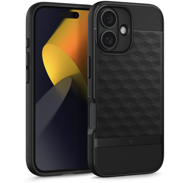 Caseology by Spigen Parallax MagSafe Matte Black iPhone 16 tok