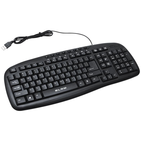 Klawiatura Blow 13606 Przewodowa Czarna US (84-204#)