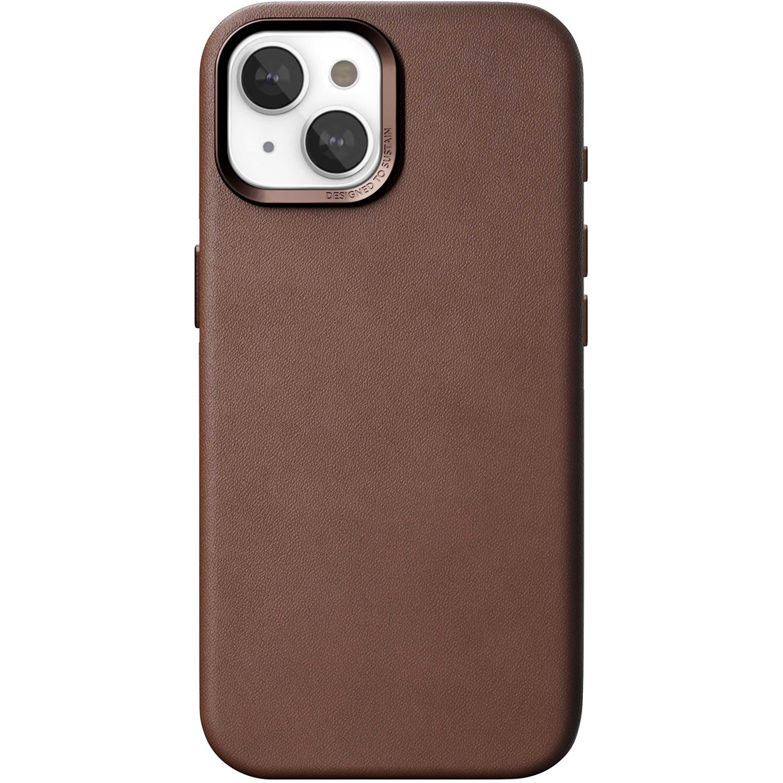 Woodcessories Bio Apple iPhone 15 Plus MagSafe Bőr Tok - Barna (ECO730)