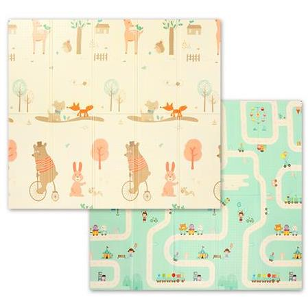 BabyOno Oktató kétoldalas habszőnyeg XPE 200 × 180 cm (5901435415726)