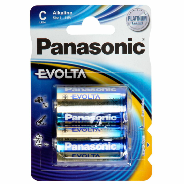Alkalická baterie Panasonic C (R14) 2 ks