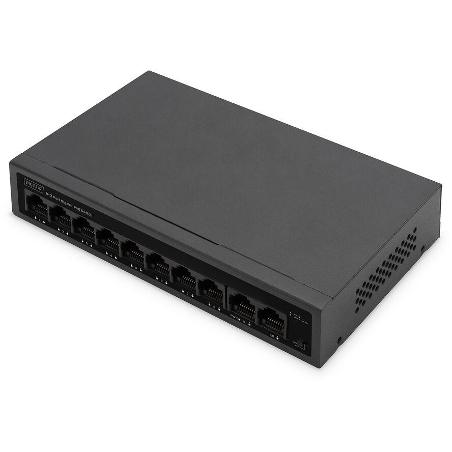 Digitus Prepínač PoE 8+2 portový GE (DN-95357)
