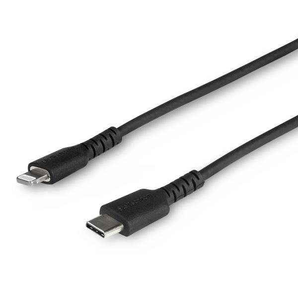 StarTech.com RUSBCLTMM1MB кабел за мобилен телефон Черен 1 м USB C Lightning