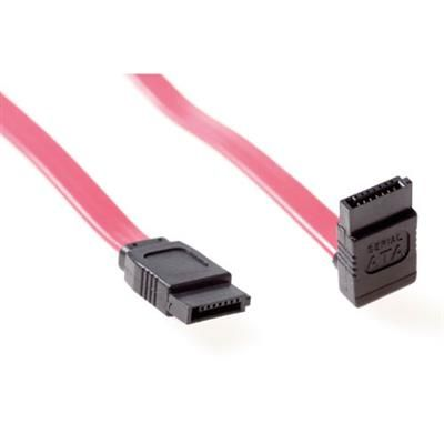 ACT SATA connection cable with hooked connector cavo SATA 0,75 m SATA 7-pin Rosso