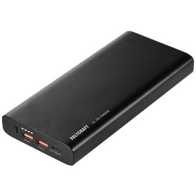 VOLTCRAFT Powerbank 26800 mAh Quick Charge 3.0, lítiumion, fekete, VC PB PD60W (VC-12940225) (VC-12940225)