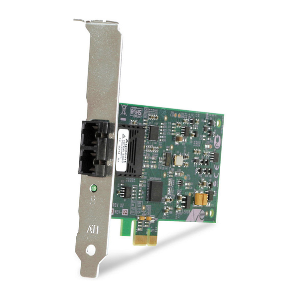 Allied Telesis 100FX Desktop PCI-e Fiber Network Adapter Card w/PCI Express, Federal & Government 100 Mbit/s