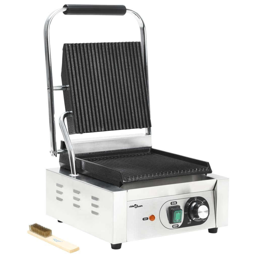kontaktgrill rozsdamentes acélból 1800 W 31 x 30,5 x 20 cm (50749)