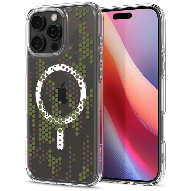 Spigen Ultra Hybrid MagSafe Digital Camo iPhone 16 Pro tok (ACS08140)