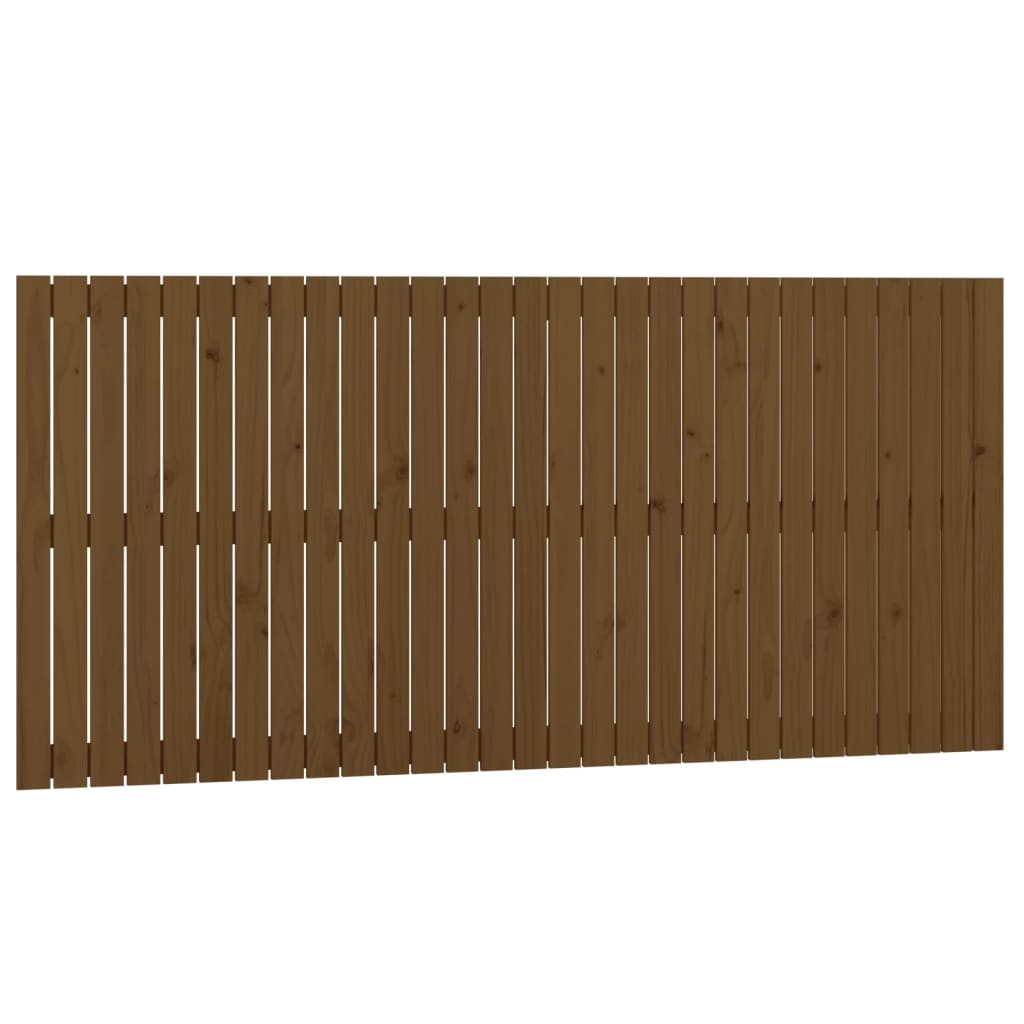 mézbarna tömör fenyőfa fali fejtámla 185x3x90 cm (824916)