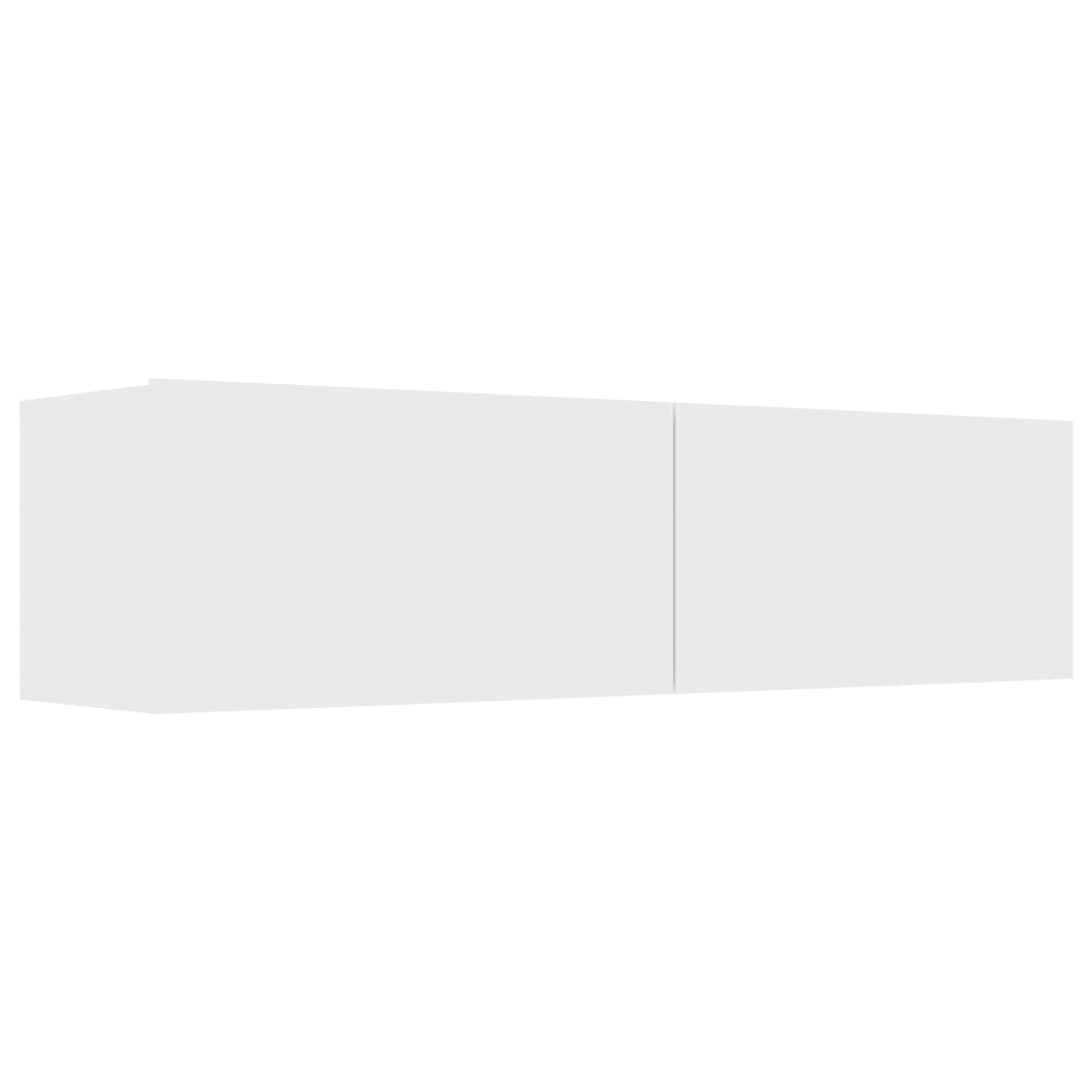 fehér forgácslap TV-szekrény 120 x 30 x 30 cm (801490)