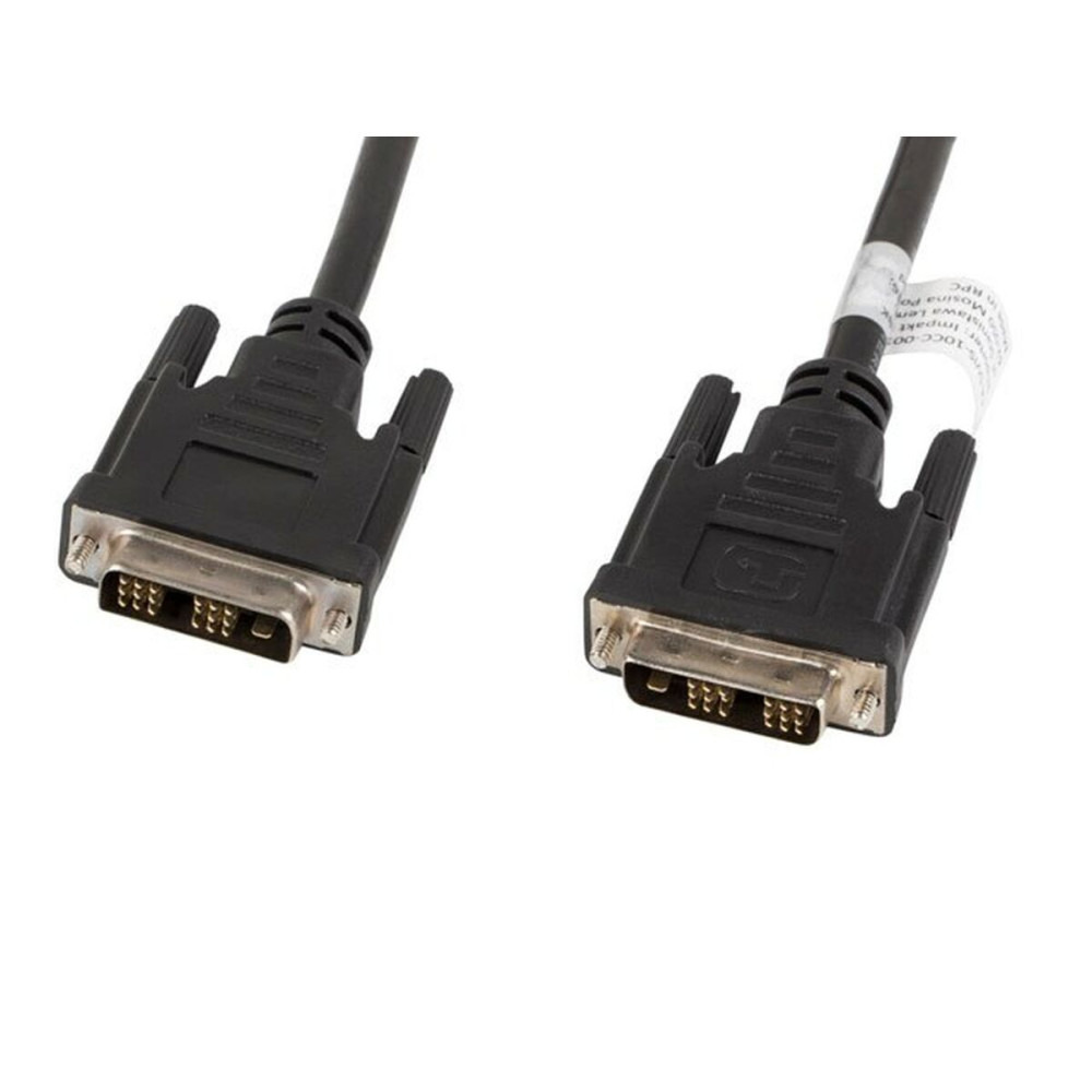 Lanberg DVI-D Kábel 3m - Fekete (CA-DVIS-10CC-0030-BK)