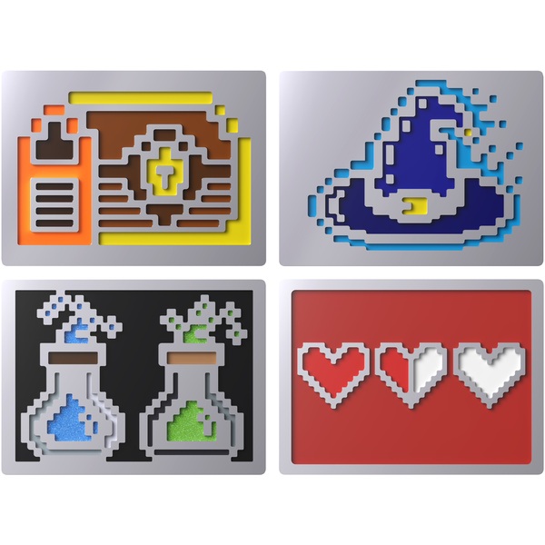 HyperX Badge Pack - 8 Bit Magnetic Badges Toetsenbord badge