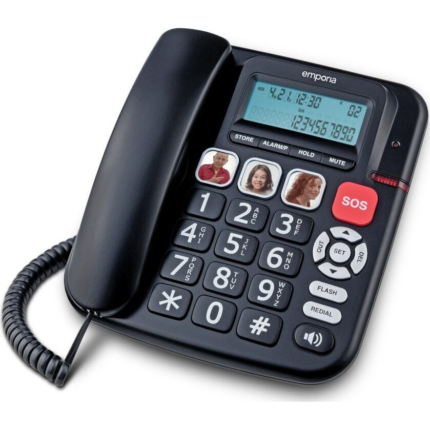 Emporia KFT20 Analóg telefon Hívóazonosító Fekete