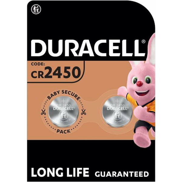 CR 2450 Lithium-Knopfzelle 3V (2 Stück)