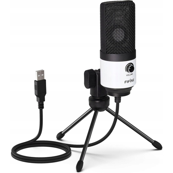 FIFINE K669BW stúdió mikrofon USB kardioid kapacitív fehér