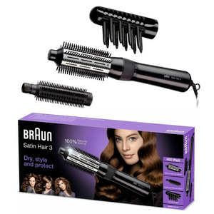 Braun BRAS330E Curling Iron Satin Hair 3 AS 330 Hajformázó - Fekete/Ezüst