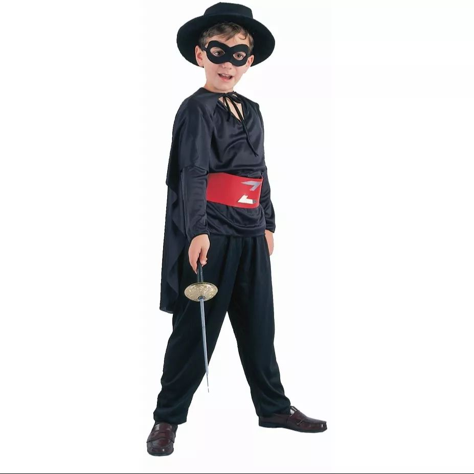 Godan Fekete álarcos jelmez fiúknak - 110-120 cm (SX11)