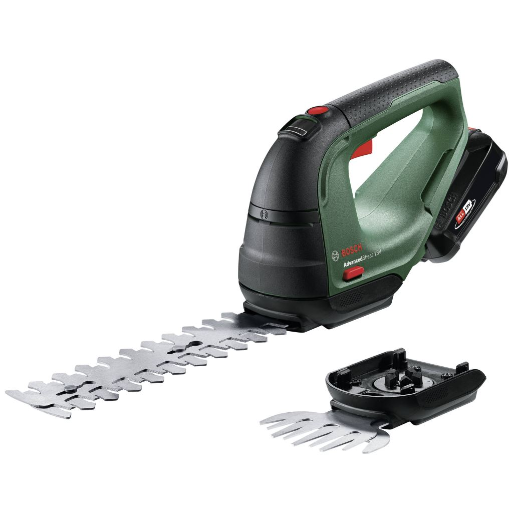Bosch AdvancedShear 18V-10 fűnyíró és bokorvágó olló, 2,0Ah-s akkuval (0600857000) (0600857000)