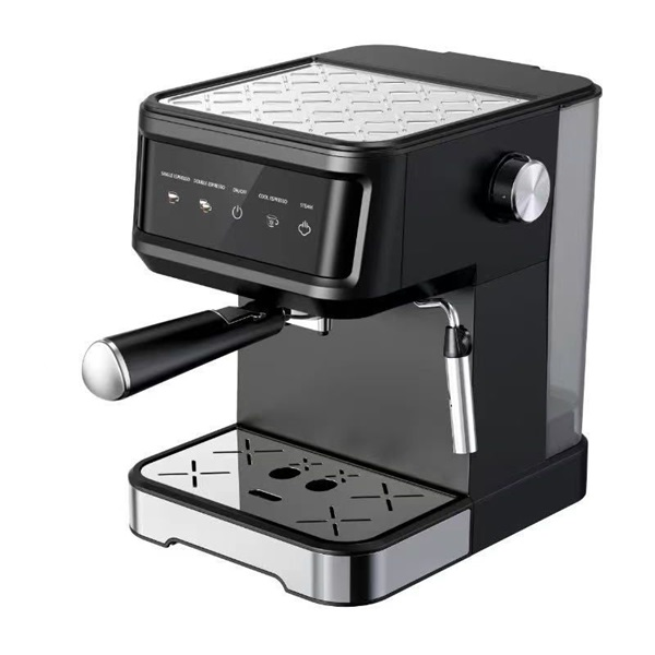 TOO CM-850-B Eszpresszó kávéfőző tejhabosítóval, érintő kapcsolókkal, 20 bar, 850W, fekete-rozsdamentes (TOO CM-850-B)