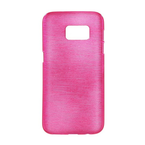 Szilikon telefonvédő (szálcsiszolt minta) RÓZSASZÍN [Samsung Galaxy S7 (SM-G930)] (5996457618569)