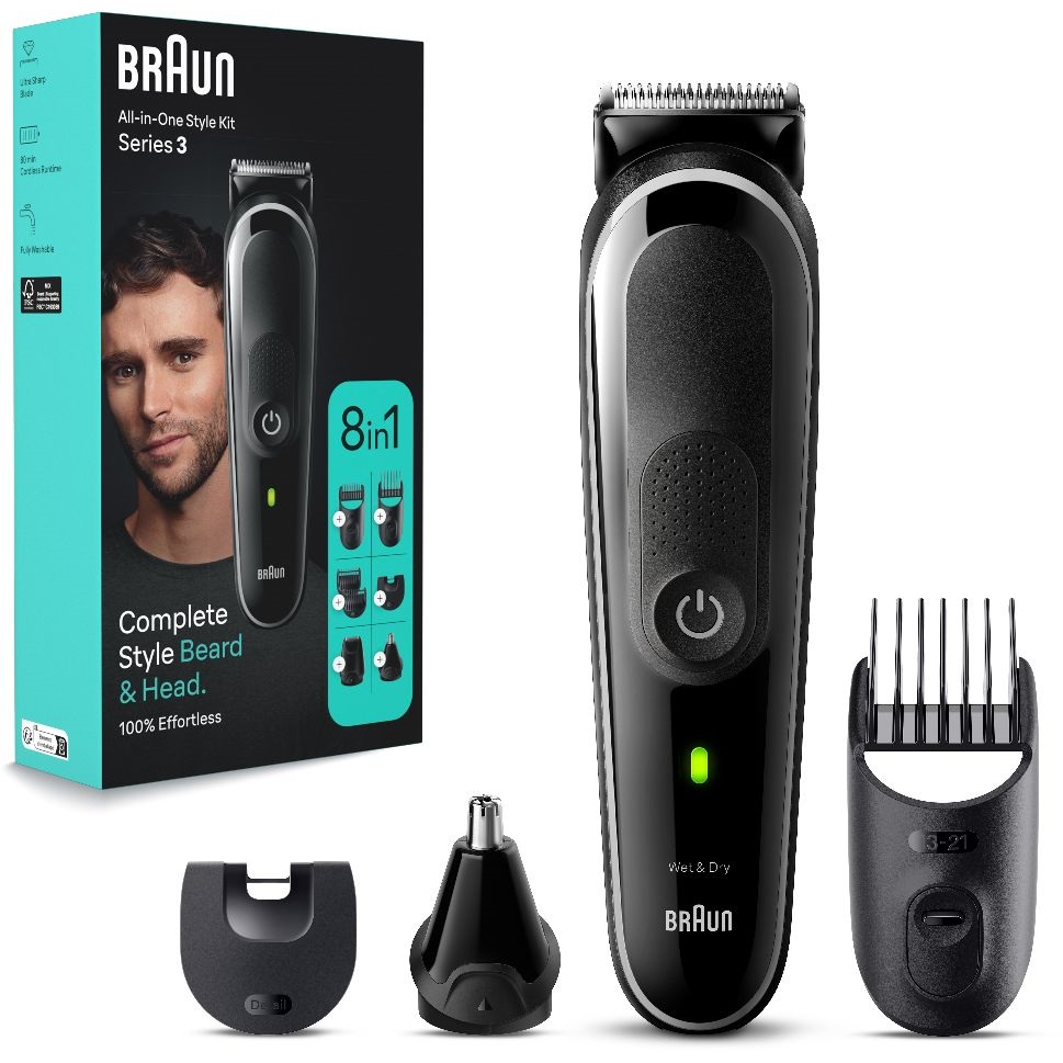 Braun Series 3 MGK3440 testszőrzet eltávolító/borotva Szürke (10AS490139)